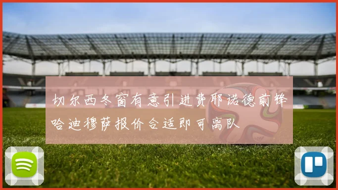 切尔西冬窗有意引进费耶诺德前锋哈迪穆萨报价合适即可离队